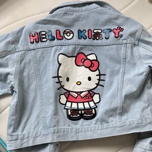 Hello Kitty Light Blue Jean Jacket with Pink Accents